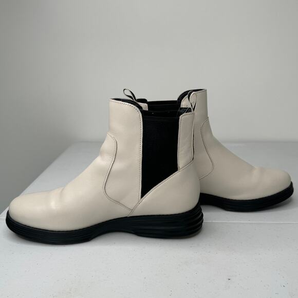 Cole Haan Original Grand White Leather Chelsea Boots, Women's Size 8 - Picture 5 of 10